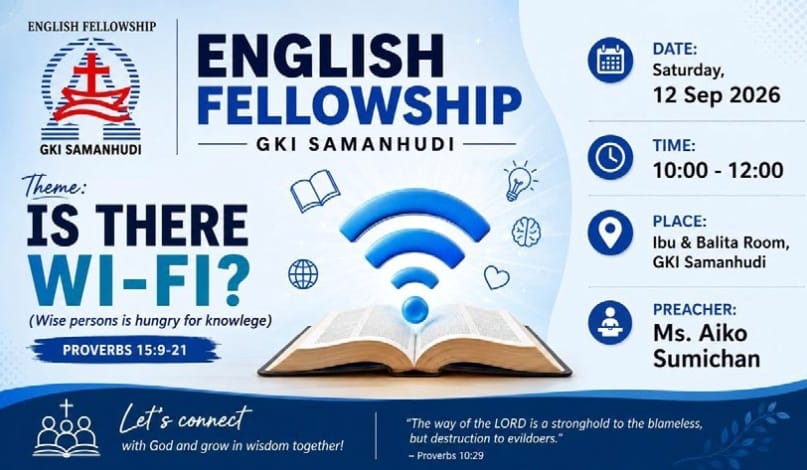 English Fellowship GKI Samanhudi 12 September 2026