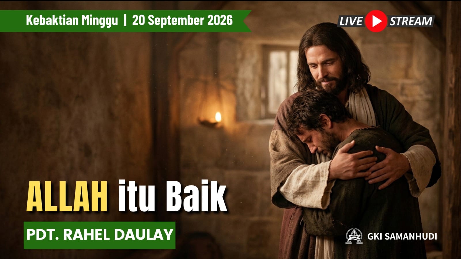 Kebaktian Minggu GKI Samanhudi 20 September 2026