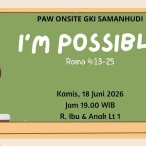 PAW Onsite GKI Samanhudi 18 Juni 2026