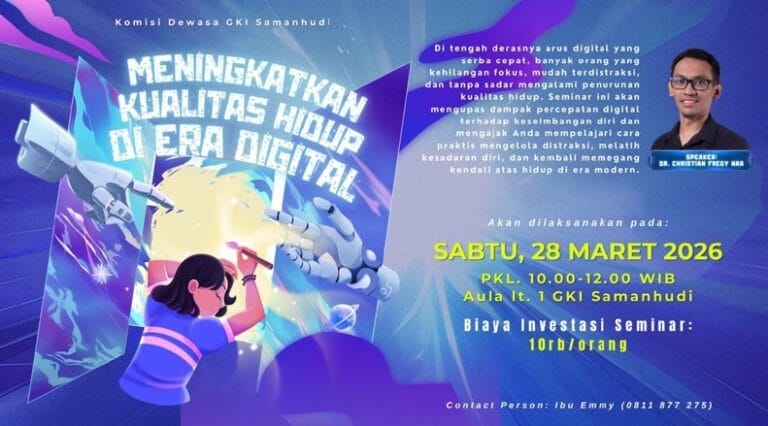 Seminar Komisi Dewasa GKI Samanhudi 28 Maret 2026