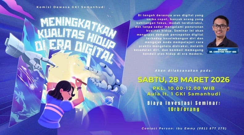 Seminar Komisi Dewasa GKI Samanhudi 28 Maret 2026