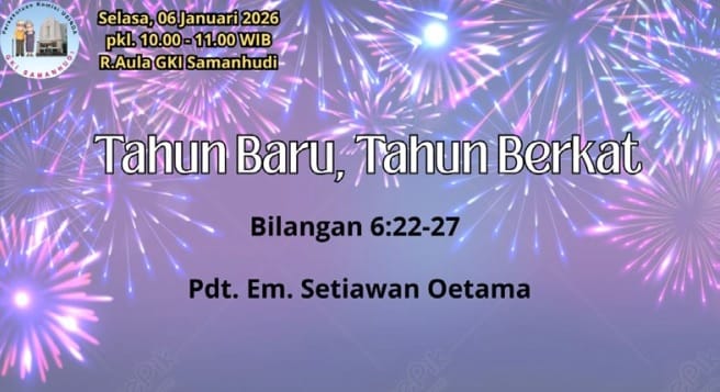 Persekutan Usinda GKI Samanhudi 6 Januari 2026