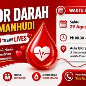 Donor Darah GKI Samanhudi 29 Agustus 2026