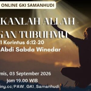 PAW Online GKI Samanhudi 3 September 2026