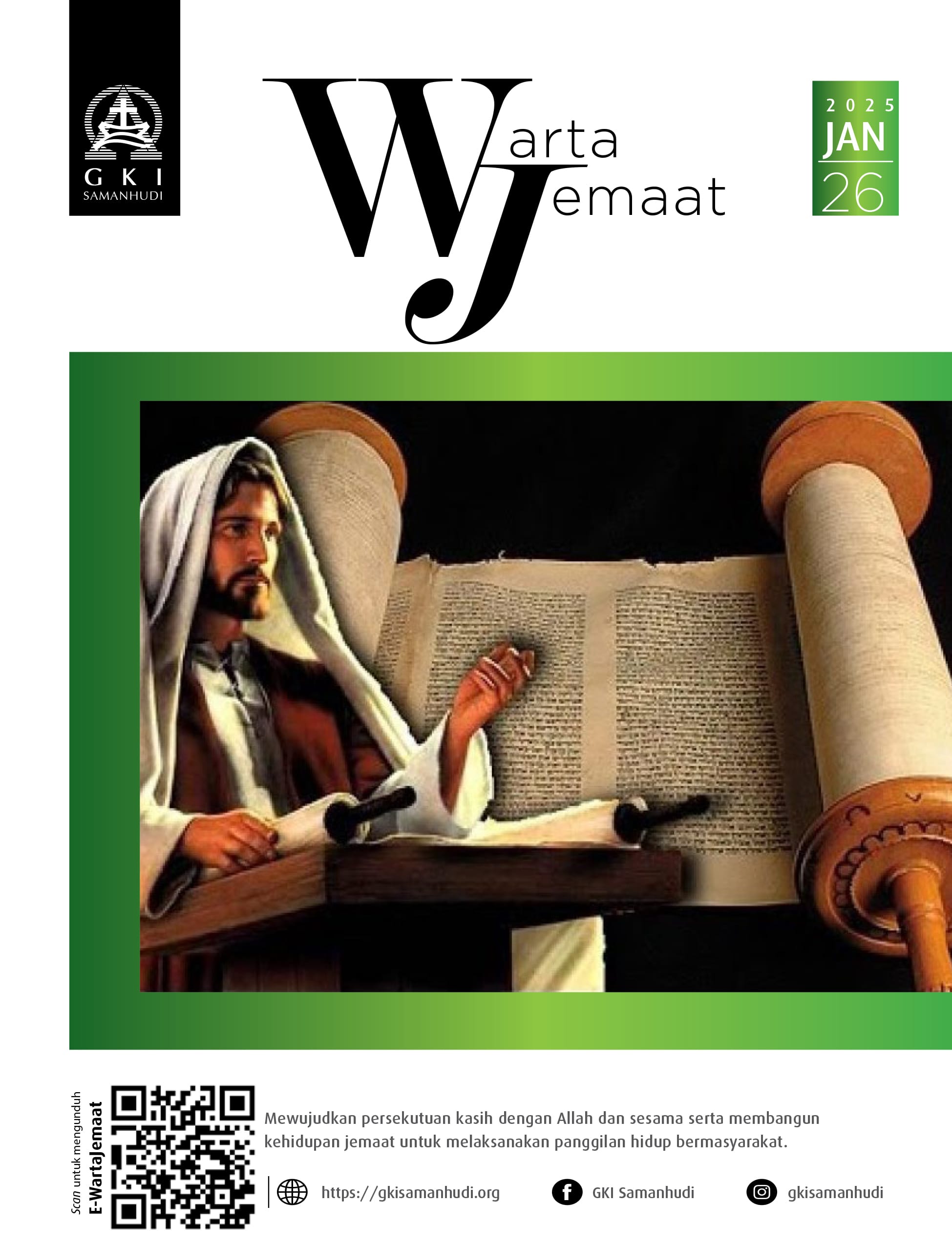 Warta Jemaat Minggu, 26 Januari 2025