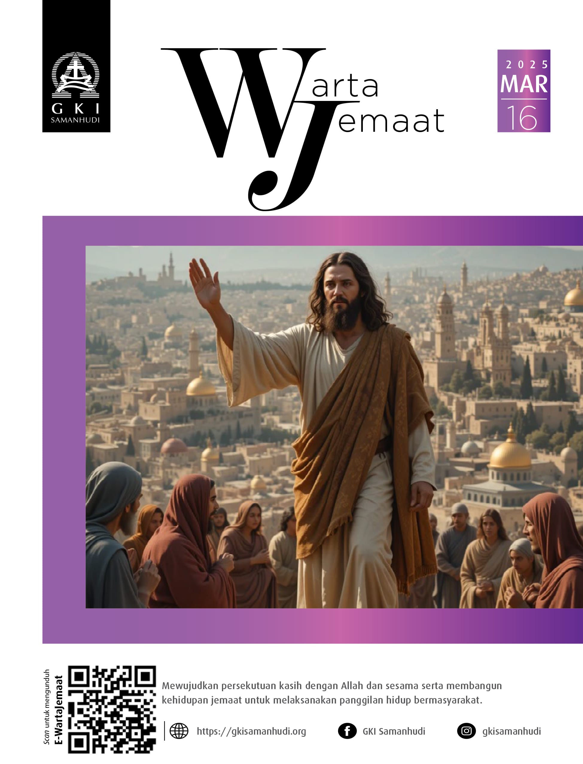 Warta Jemaat Minggu, 16 Maret 2025