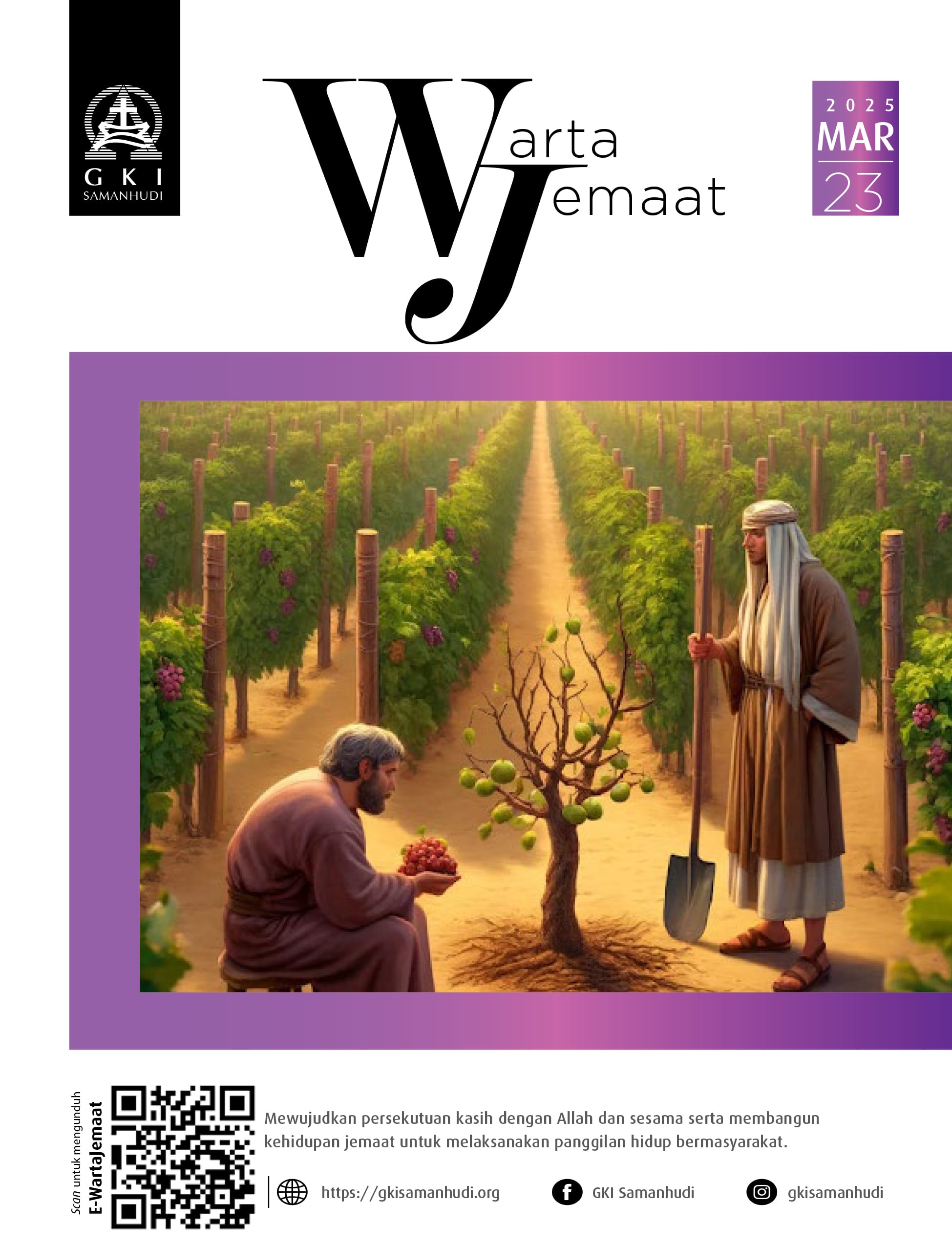 Warta Jemaat Minggu, 23 Maret 2025