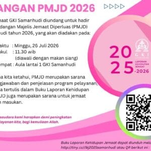 PMJD GKI Samanhudi 2026