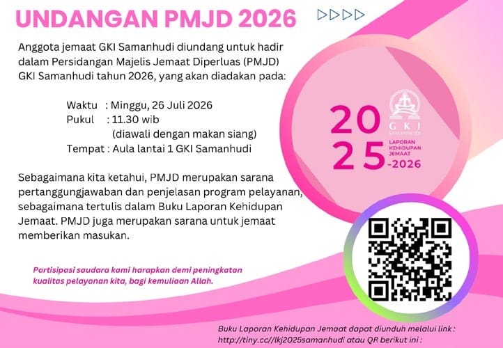PMJD GKI Samanhudi 2026