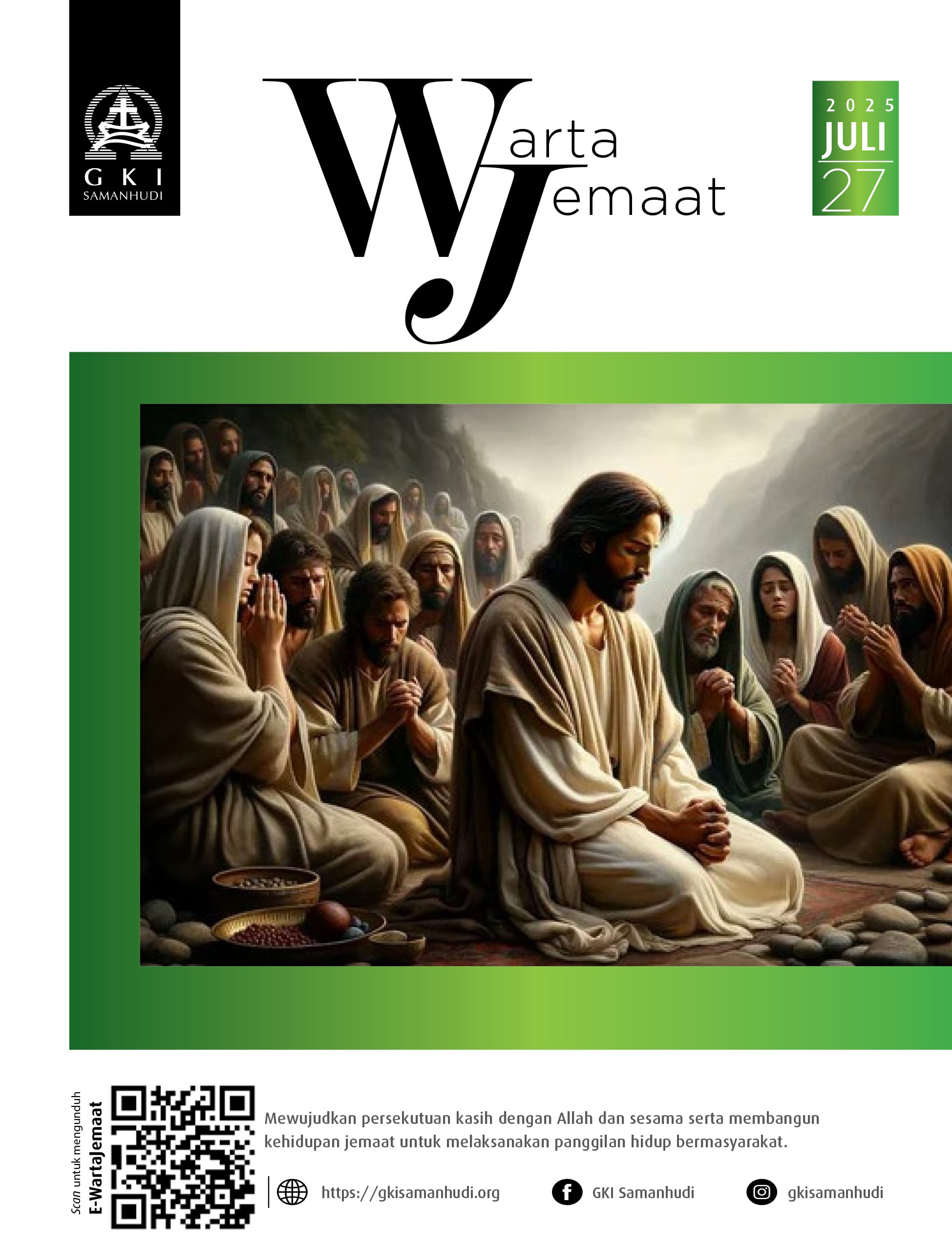 Warta Jemaat Minggu, 27 Juli 2025