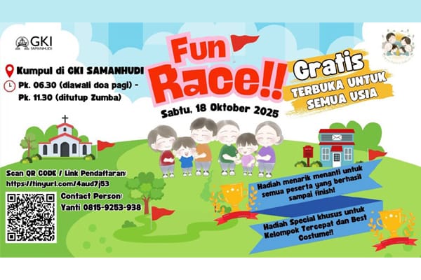 Fun Race Bulan Keluarga 2025 GKI Samanhudi