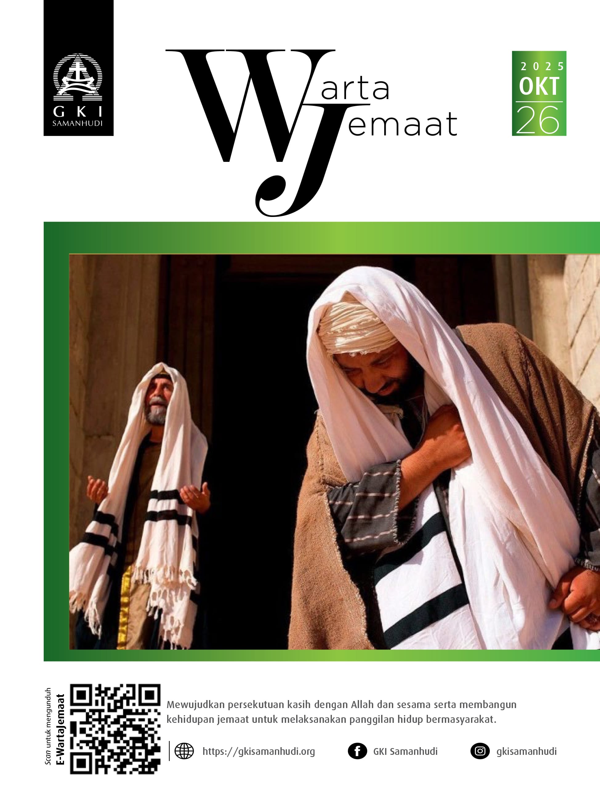 Warta Jemaat Minggu, 26 Oktober 2025