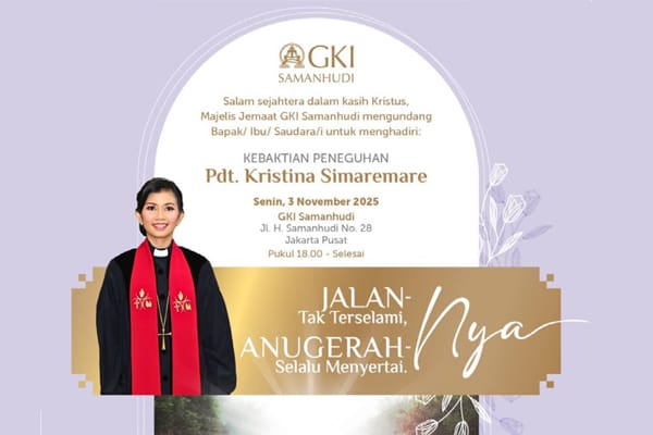 Peneguhan Pdt Kristina Simaremare GKI Samanhudi