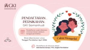 Flyer Pendaftaran Pernikahan GKI Samanhudi