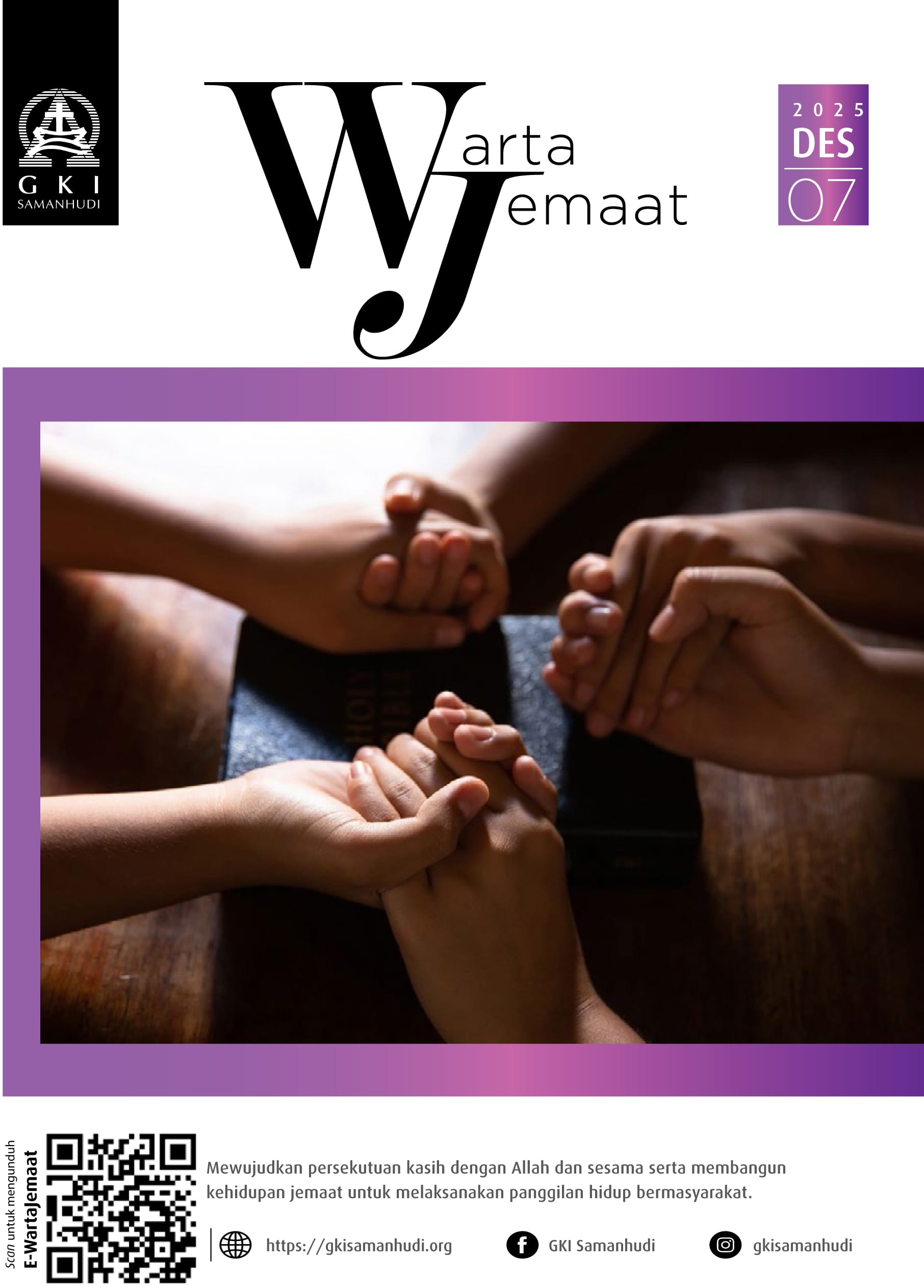 Warta Jemaat Minggu, 7 Desember 2025