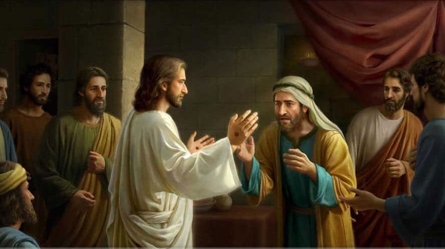 Ilustrasi Yesus Menampakan Diri Kepada Para Murid dan Thomas