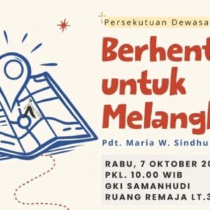 Persekutuan Komisi Dewasa GKI Samanhudi 7 Oktober 2026