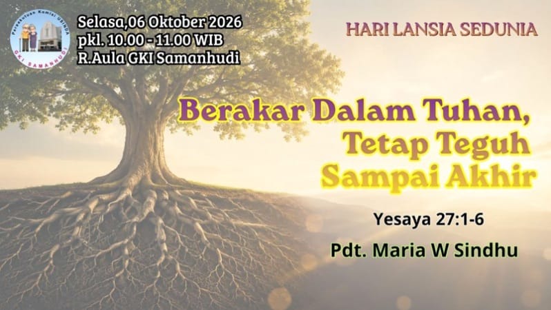 Persekutuan Komisi Usinda GKI Samanhudi 6 Oktober 2026