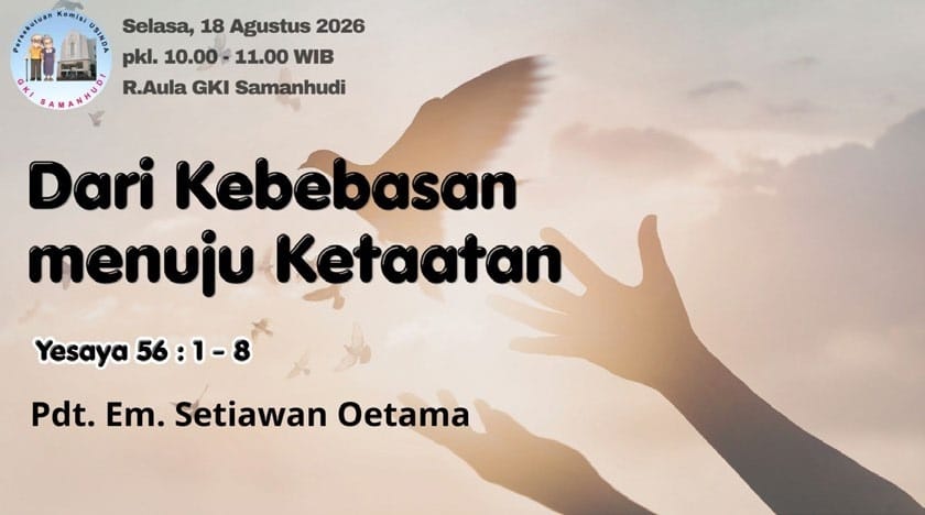 Persekutuan Usinda GKI Samanhudi 18 Agustus 2026