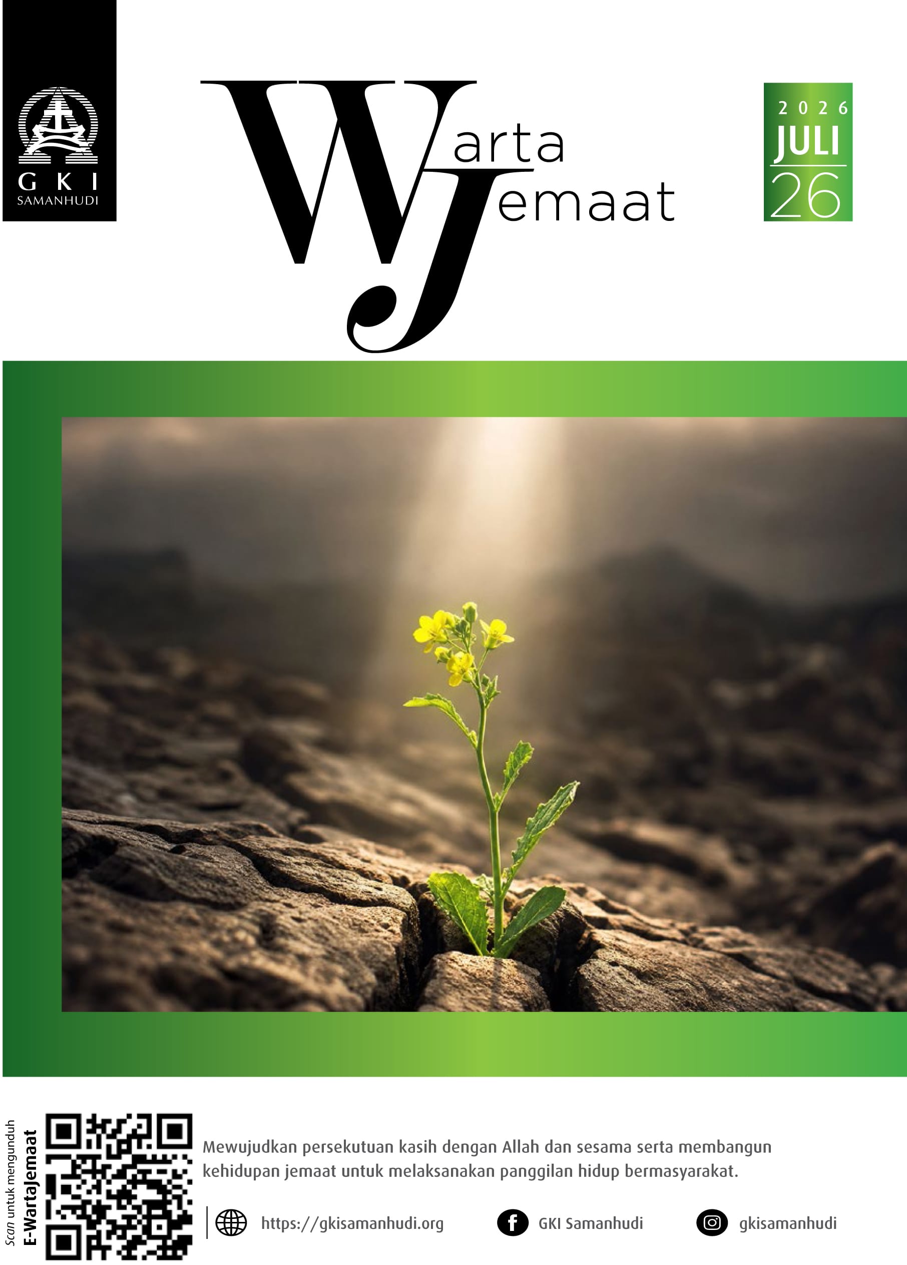 Warta Jemaat Minggu, 26 Juli 2026