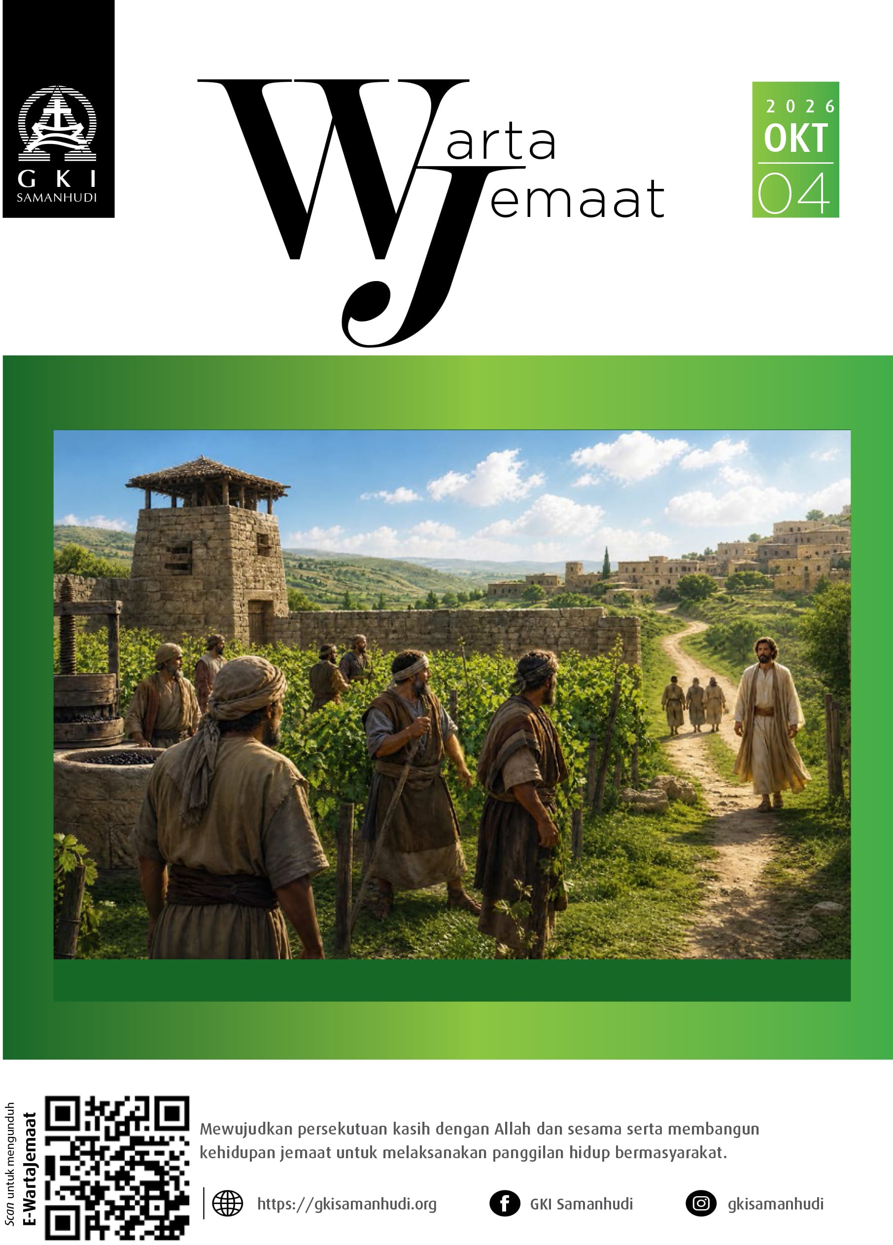 Warta Jemaat Minggu, 4 Oktober 2026